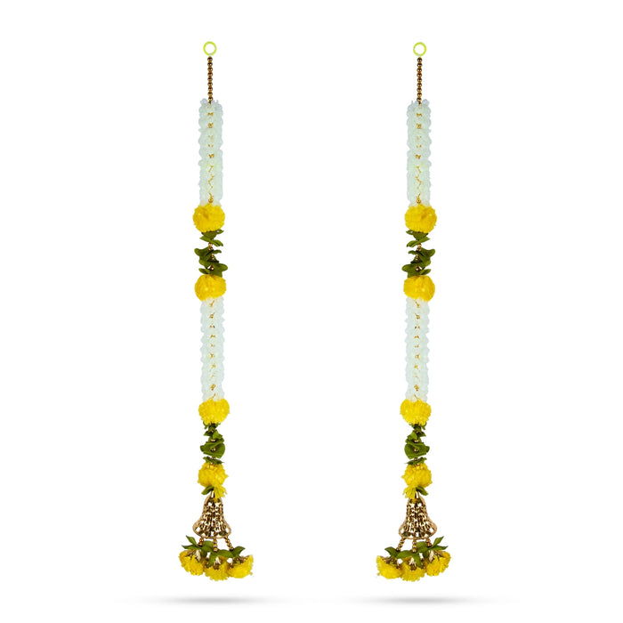 Fancy Toran - 3 Feet | 2 Pcs / Flower Thoran/ Bandanwar/ Door Hanging Toran For Home Entrance