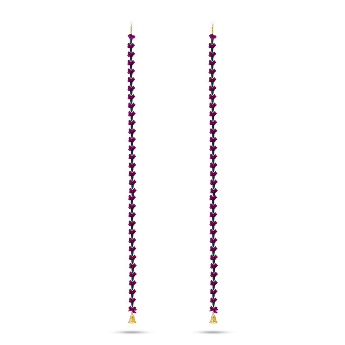 Side Toran - 5 Feet |2 Pcs / Flower Design Thoran/ Artificial Floral Toran for Home Decor