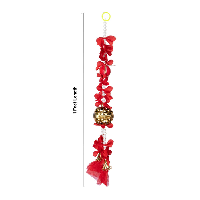 Side Toran Pair - 1 Feet | Flower Toran / Bandhawar / Artificial Thoranam for Home Decor/Assorted