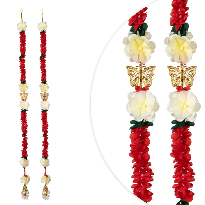 Fancy Ladi - 5 Feet | 2 Pcs / Decorative Hanging / Traditional Floral Door Decor for Home