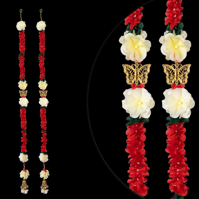 Fancy Ladi - 5 Feet | 2 Pcs / Decorative Hanging / Traditional Floral Door Decor for Home