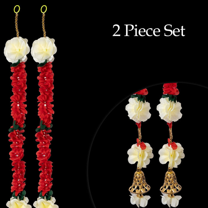 Fancy Ladi - 5 Feet | 2 Pcs / Decorative Hanging / Traditional Floral Door Decor for Home