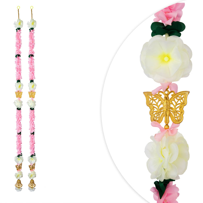 Fancy Ladi - 5 Feet | 2 Pcs / Decorative Hanging / Traditional Floral Door Decor for Home