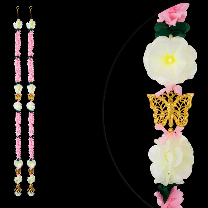 Fancy Ladi - 5 Feet | 2 Pcs / Decorative Hanging / Traditional Floral Door Decor for Home
