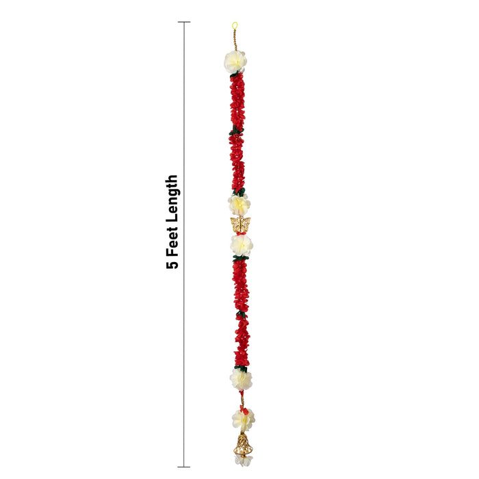 Fancy Ladi - 5 Feet | 2 Pcs / Decorative Hanging / Traditional Floral Door Decor for Home
