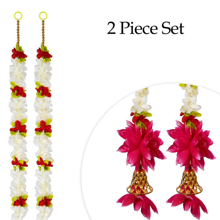 Side Toran - 5 Feet | 2 Pcs / Stylish Floral Hanging / Traditional Decor for Home Decor