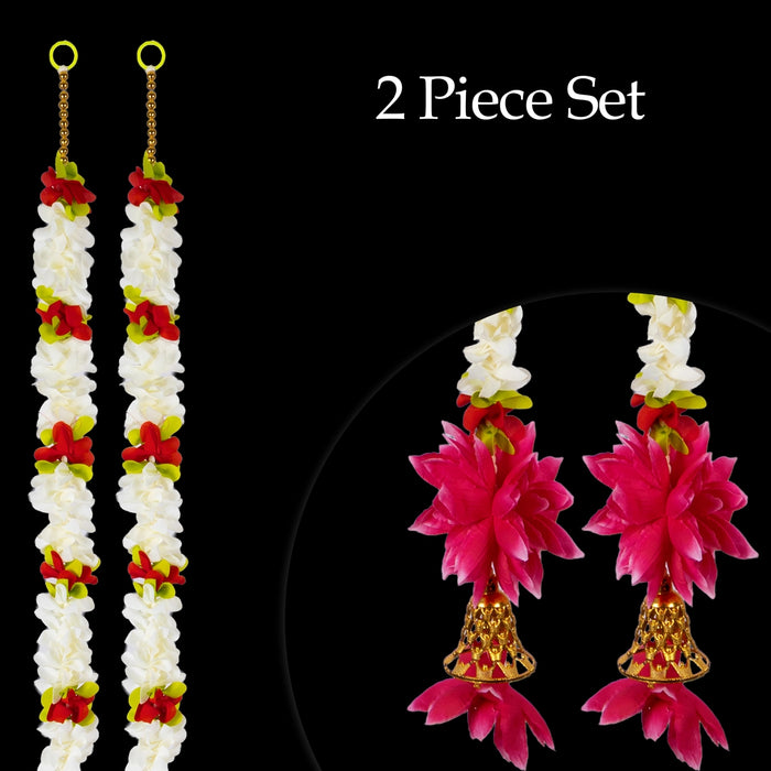 Side Toran - 5 Feet | 2 Pcs / Stylish Floral Hanging / Traditional Decor for Home Decor