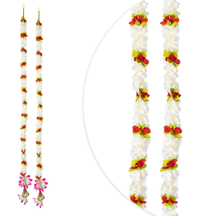 Side Toran - 5 Feet | 2 Pcs / Stylish Floral Hanging / Traditional Decor for Home Decor