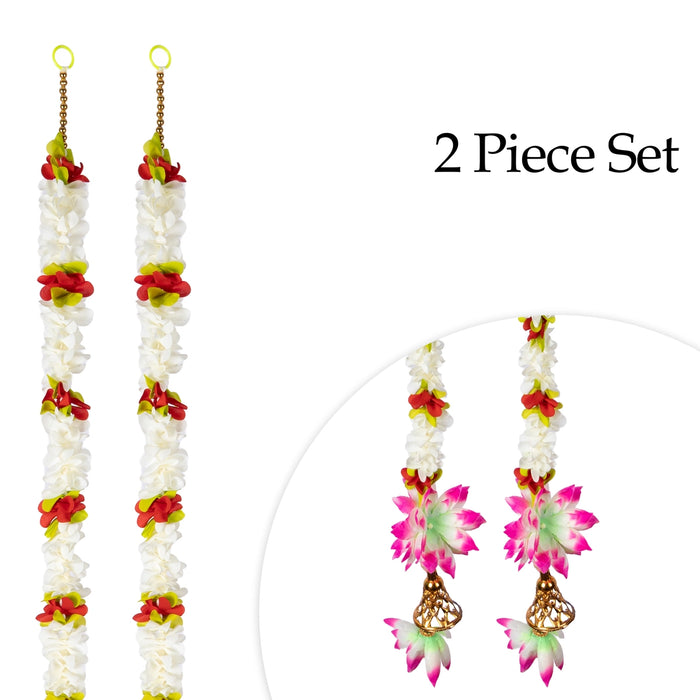 Side Toran - 5 Feet | 2 Pcs / Stylish Floral Hanging / Traditional Decor for Home Decor