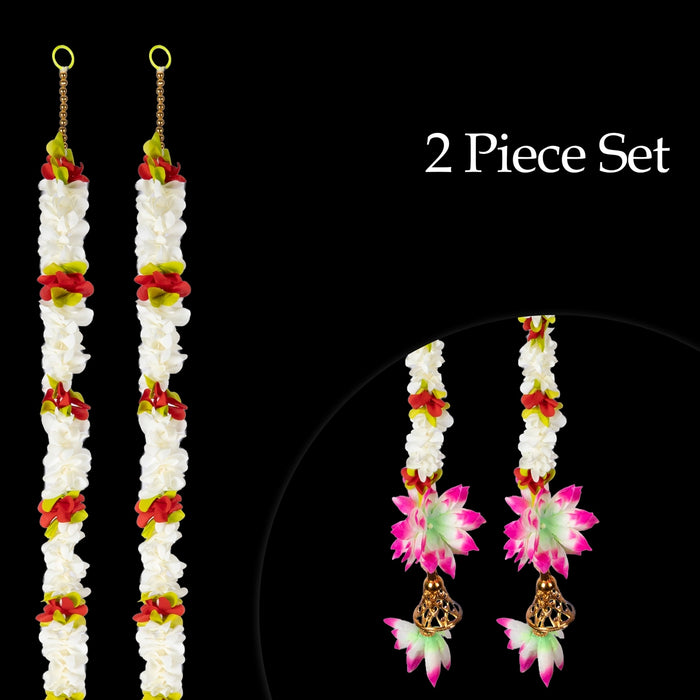 Side Toran - 5 Feet | 2 Pcs / Stylish Floral Hanging / Traditional Decor for Home Decor