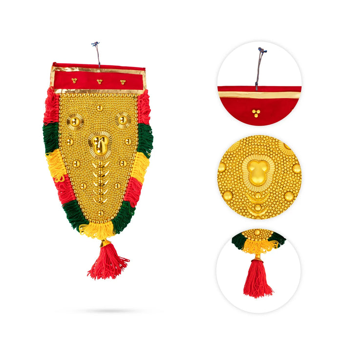 Decorative Nettipattam - 18 x 12 Inches | Traditional Wall Hanging/ Seeveli Nettipattam Decorative Hanging