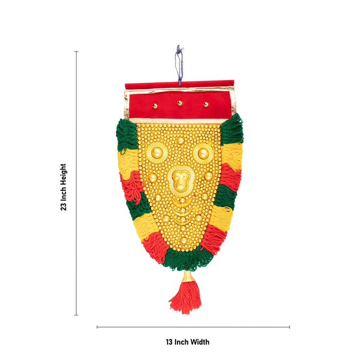 Decorative Nettipattam - 23 x 13 Inches | Seeveli Nettipattam Wall Hanging - Wall Hanging