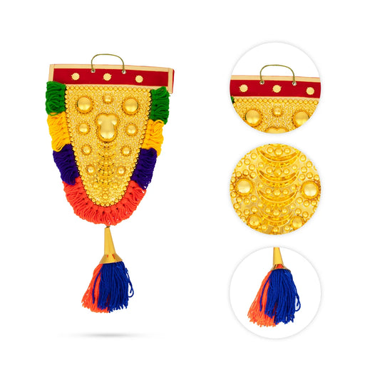 Decorative Nettipattam - 15 x 7.5 Inches | Traditional Wall Hanging/ Seeveli Nettipattam Decorative Hanging - Wall Hanging