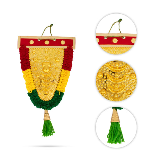 Decorative Nettipattam - 10 x 6 Inches | Traditional Wall Hanging/ Seeveli Nettipattam Decorative Hanging - Wall Hanging