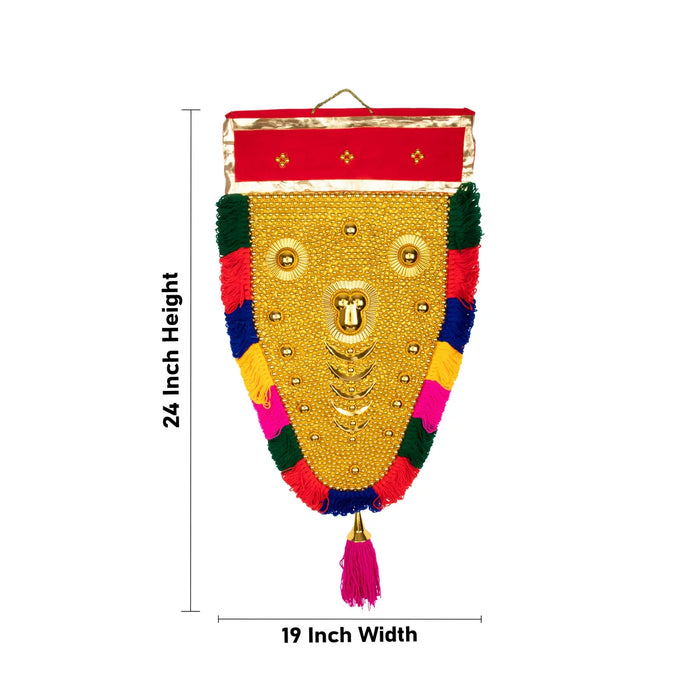 Decorative Nettipattam - 24 x 19 Inches | Traditional Wall Hanging/ Decorative Hanging for Home