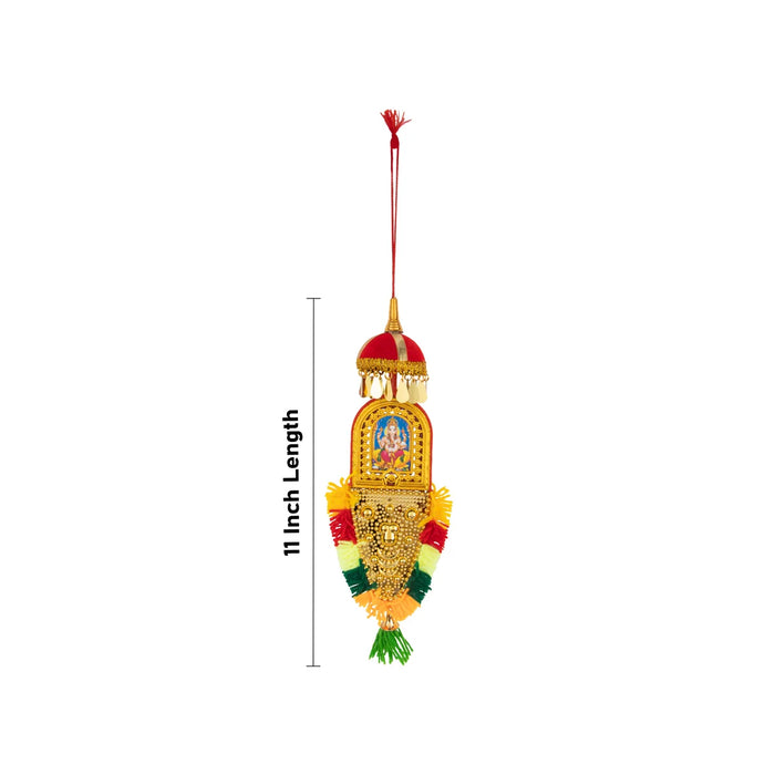 Decorative Nettipattam with Umbrella - 11 Inches | Traditional Wall Hanging/ Nettipattam Decorative Hanging - Wall Hanging