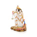 Radha Krishna Murti With Peacock - 8 X 5.5 Inches | Marble Murti/ Standing Radha Krishna Idol For Home Décor - Fibre Murties
