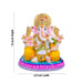 Ganesh Murti - 7.5 X 6.5 Inches | Marble Dust Murti/ Ganpati Murti/ Vinayaka Idol For Pooja Room - Fibre Murties