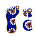 Krishna Padam Pair - 4 x 2 Inches | Lakshmi Charan Paduka/ Acrylic Krishnar Padam for Decoration - Pooja Box & Paduka