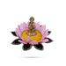 Artificial Flower Deity Stand - 4 x 15 Inches | Velvet & Lotus Design Pooja Aasan/ Decorative Lotus Peedam for Deity - Deity Accessories