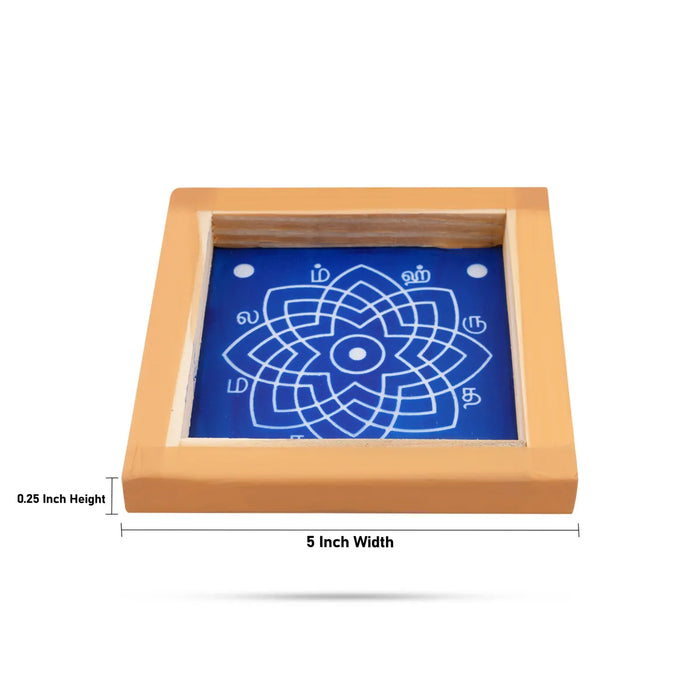 Rangoli Stencil - 5 x 5 / Kolam Achu / Hrudya Kamalam design / Muggu Jali for Floor Decor - Kolam & Rangoli