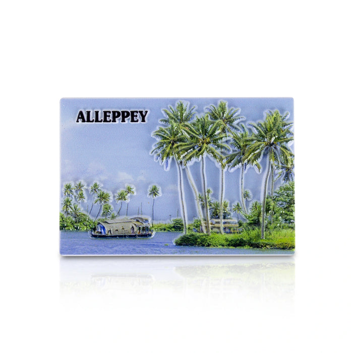Alleppey Fridge Magnet - 2 x 3 Inches | Kerala Souvenir Magnet/ Refrigerator Magnet For Home Decor