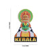 Kathakali Head Fridge Magnet - 3 X 2 Inches | Kathakali Face Picture Magnet/ Photo Magnet For Home Decor - Fridge Magnet