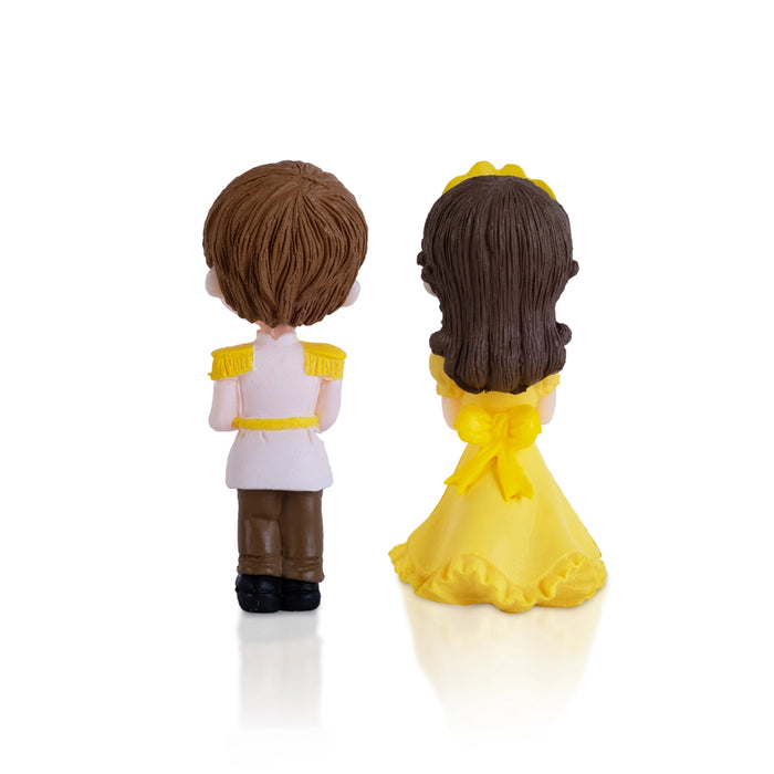 Young Couple Pair - 2 X 1 Inches | Cute Couple/ Sweet Couple/ Resin Showpiece For Home Decor - Fibre Murties