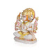 Panchamukhi Hanuman Sitting On Base Murti -12 x 9 Inches | Marble Statue/ Anjaneyar Sculpture For Home Decor - Panchaloha Murties