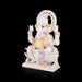 Ganesha Sitting On Base Murti - 9 x 7 Inches | Marble Idol / Vinayakar Statue For Home Pooja Décor - Fibre Murties