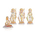 Ram Darbar Murti Set - 9 x 3.5 Inches | Marble Statue/ Sita Ram Laxman Hanuman/ Ram Darbar Idol for Pooja - Fibre Murties