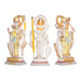 Ram Darbar Murti Set - 9 x 3.5 Inches | Marble Statue/ Sita Ram Laxman Hanuman/ Ram Darbar Idol for Pooja - Fibre Murties