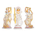 Ram Darbar Murti Set - 9 x 3.5 Inches | Marble Statue/ Sita Ram Laxman Hanuman/ Ram Darbar Idol for Pooja - Fibre Murties