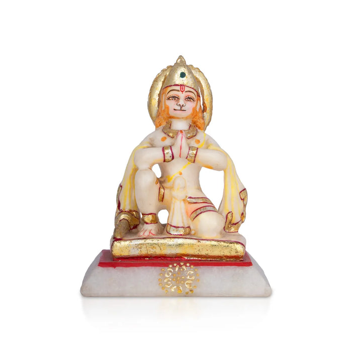 Ram Darbar Murti Set - 9 x 3.5 Inches | Marble Statue/ Sita Ram Laxman Hanuman/ Ram Darbar Idol for Pooja - Fibre Murties