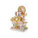 Saraswati Sitting On Base Murti - 9 x 6.5 Inches | Marble Idol / Saraswathy Statue For Home Pooja Décor - Fibre Murties