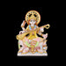 Saraswati Sitting On Base Murti - 9 x 6.5 Inches | Marble Idol / Saraswathy Statue For Home Pooja Décor - Fibre Murties