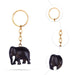 Elephant Design Key Chain - 1 x 1.5 Inches | Rose wood Key Holder/ Key Ring for Car And Bike - Key Chain & Key Holder