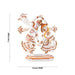 Dancing Radha Krishna Murti - 9 x 7.5 Inches | Resin Statue/ Painted Radha Krishna Idol for Pooja - Fibre Murties