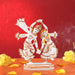 Dancing Radha Krishna Murti - 9 x 7.5 Inches | Resin Statue/ Painted Radha Krishna Idol for Pooja - Fibre Murties