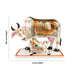 Cow And Calf Statue - 10.5 x 12 Inches | Resin Statue/ Painted Cow And Calf Idol for Home Decor - Table Stand Accessories