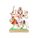 Durga Murti Sitting On Lion - 11.5 x 8.5 Inches | Resin Statue/ Painted Durga Idol/ Durga Statue for Pooja - Fibre Murties