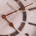 Samaym Analog Wall Clock - 16 Inches Dia | Wooden Clock/ S05 Hanging Clock For Home Wall Decor & Time Display - Wall Hanging