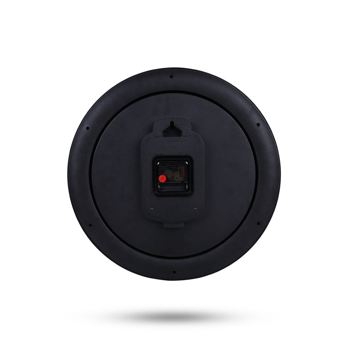 Samaym Analog Wall Clock - 16 Inches Dia | World Map Design Wooden Clock/ S09 Hanging Clock For Home Wall Decor - Wall Hanging