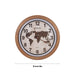 Samaym Analog Wall Clock - 16 Inches Dia | World Map Design Wooden Clock/ S09 Hanging Clock For Home Wall Decor - Wall Hanging