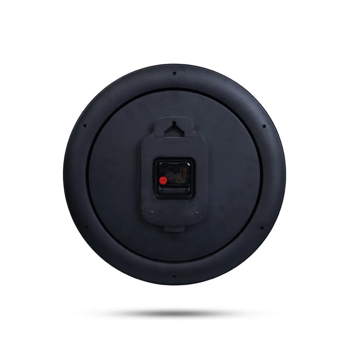 Samaym Analog Wall Clock - 16 Inches Dia | World Map Theme Wooden Clock/ S10 Hanging Clock For Home Decor