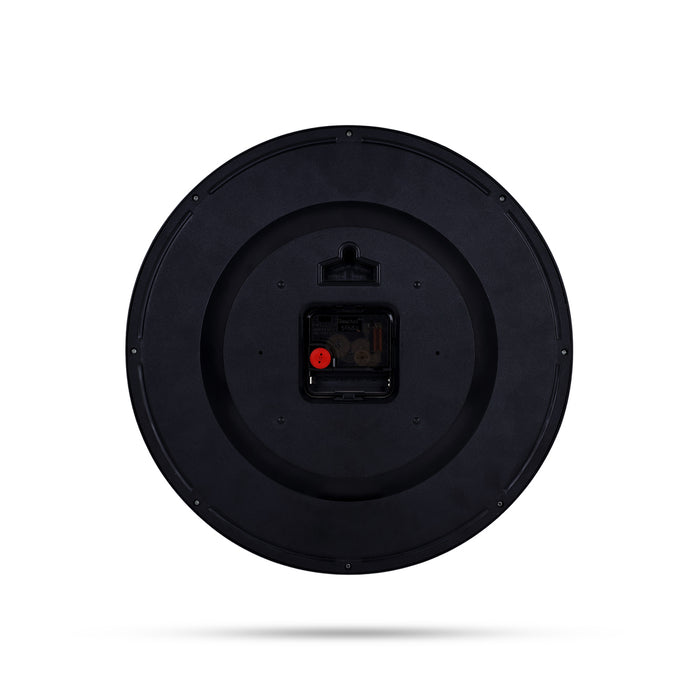 Samaym Analog Wall Clock - 12 Inches Dia | Round Shape Wooden Clock/ S98 Hanging Clock For Home Wall Decor - Wall Hanging