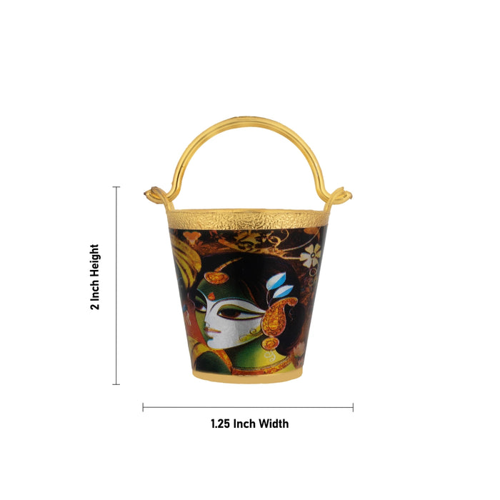 Balti Pichkari - 2 x 1.25 Inches | Laddu Gopal Holi Set / Mini Holi Accessories for Kanha Ji Pooja