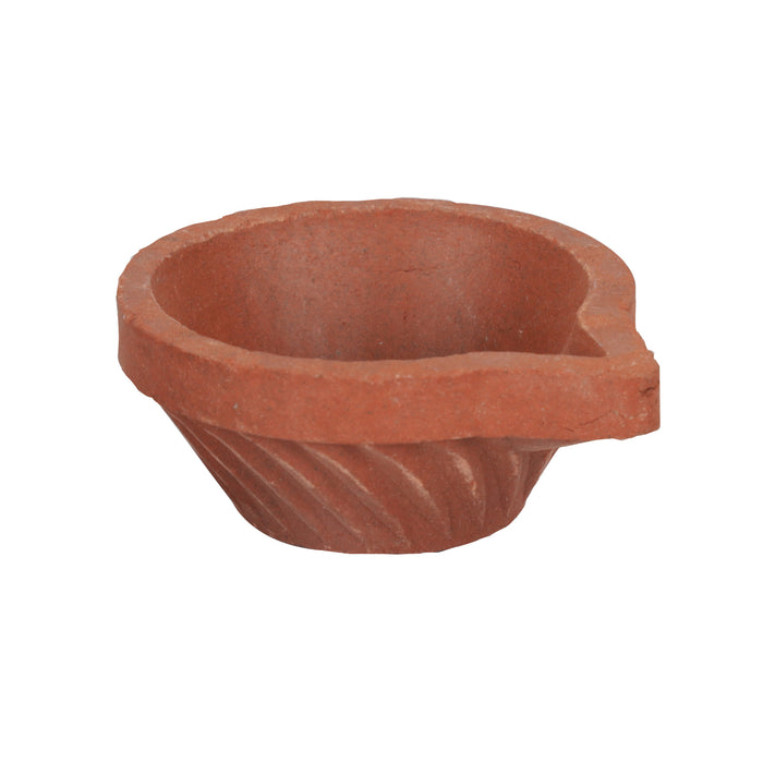 Agal Vilakku - Pcs - 6 | Clay Deepam/ Pooja Diya/ Clay Lamp for Home