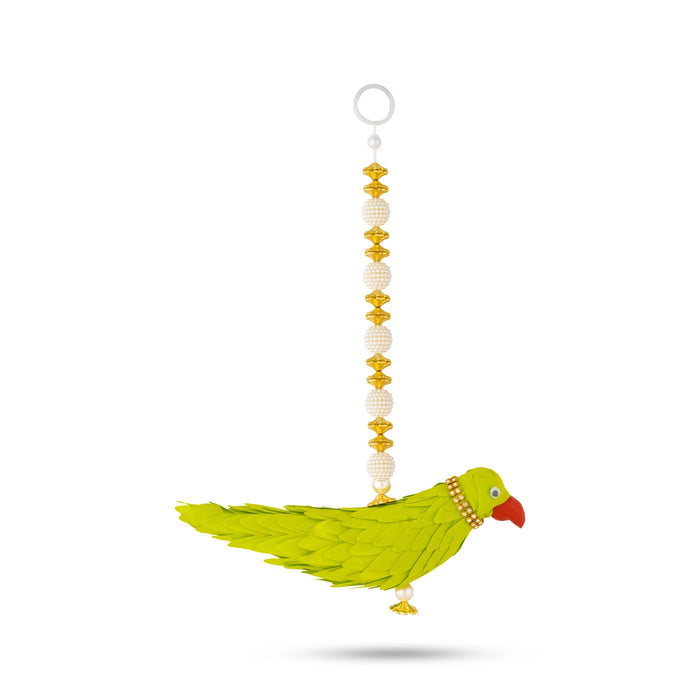 Parrot Design Wall Hanging - 11 Inches | Decorative Hanging/ Wall Decor For Home Entrance & Pooja Room/ Assorted