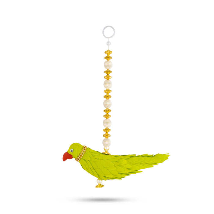 Parrot Design Wall Hanging - 11 Inches | Decorative Hanging/ Wall Decor For Home Entrance & Pooja Room/ Assorted
